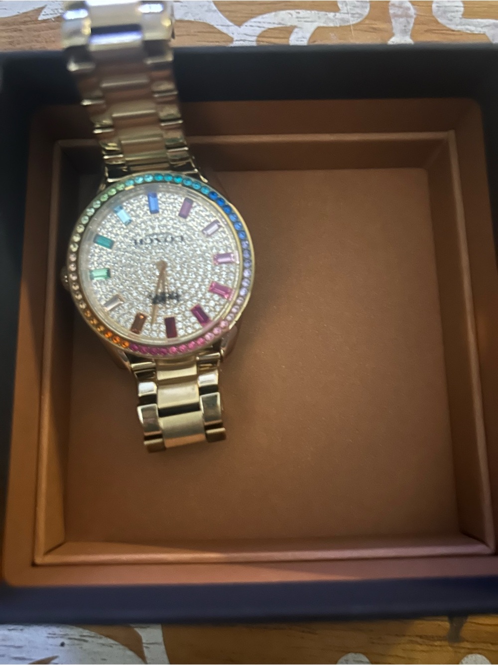 Coach Multi-Color Crystal Accent Women's Bracelet Watch